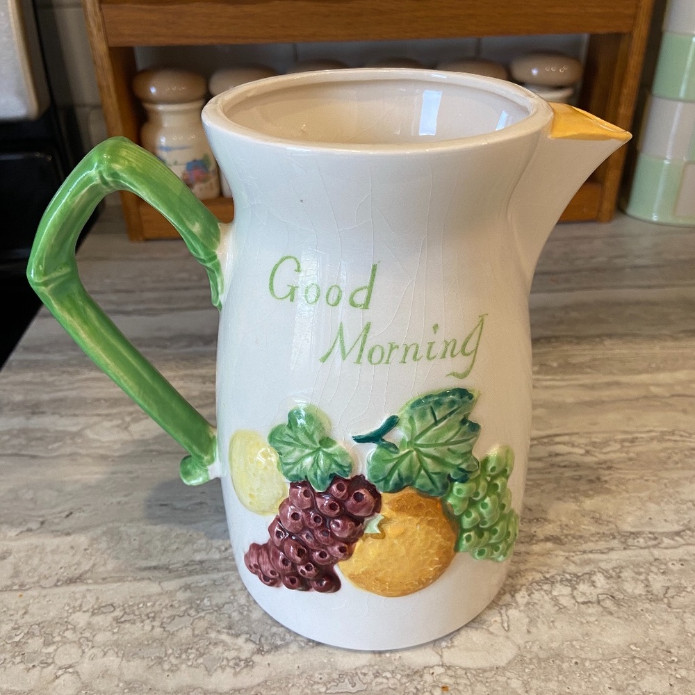 Vintage Noritake Giftcraft Good Morning Pitcher